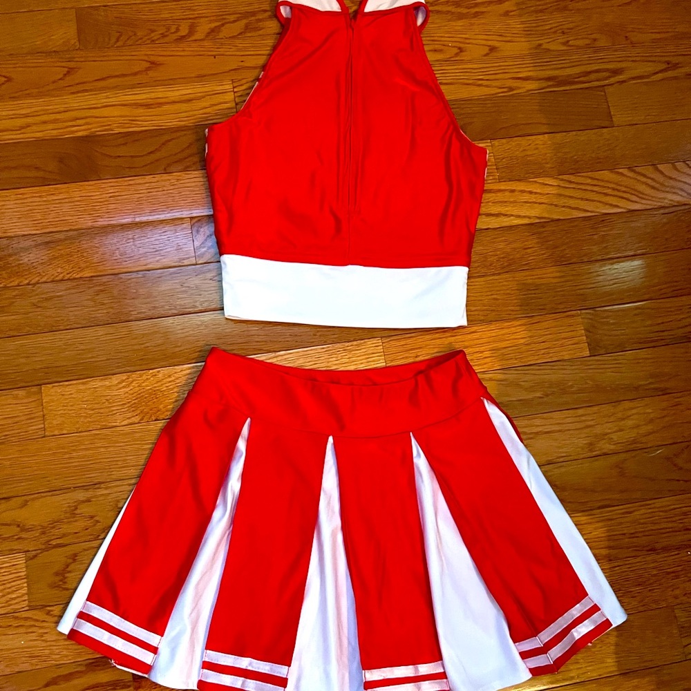 Kids/Girls' Cheerleader Uniform Red and White